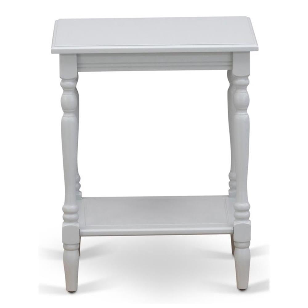 East West Furniture BF-14-ET Bedford Nightstand - Rectangle End Table with Open Storage Shelf for Bedroom, 16x20 Inch Inch, Urban Gray